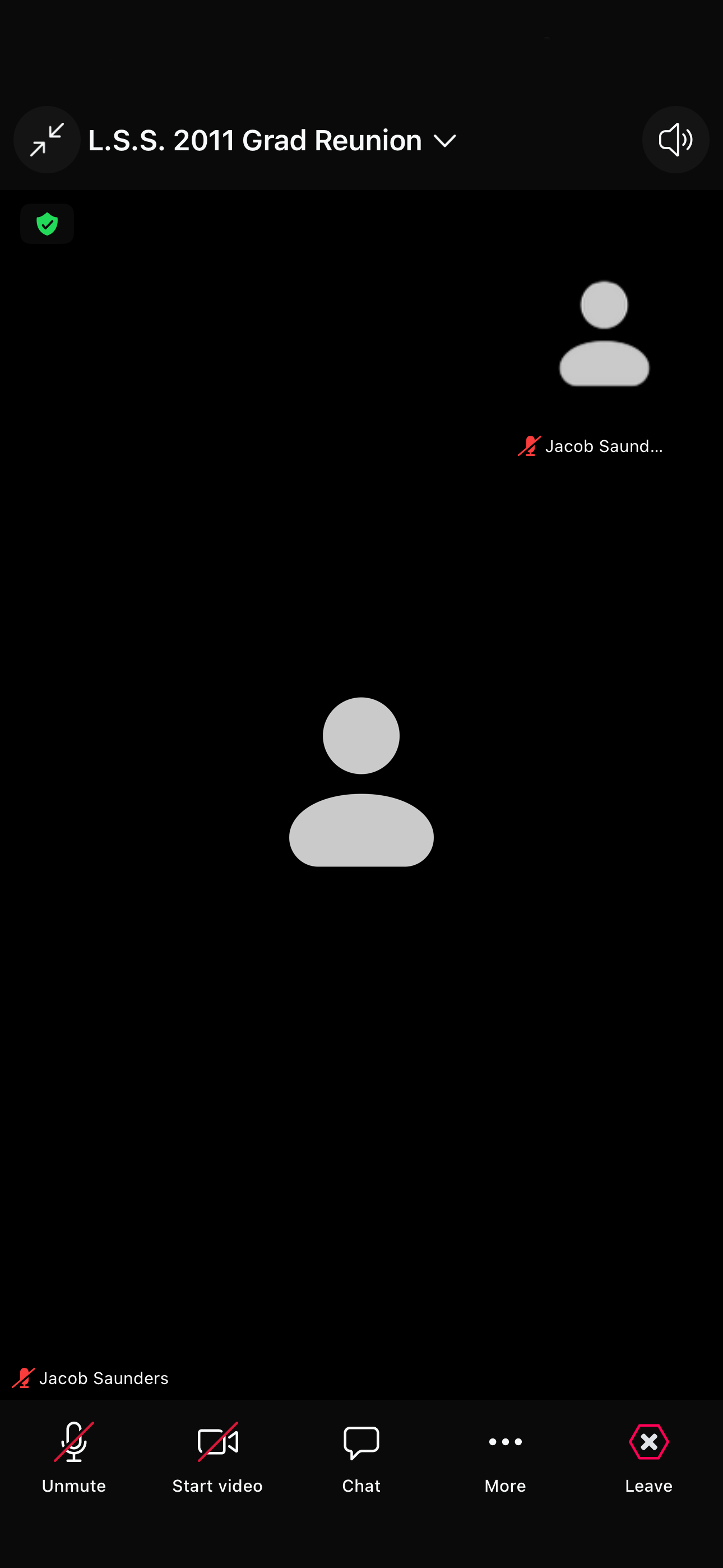 Zoom interface (Mobile)